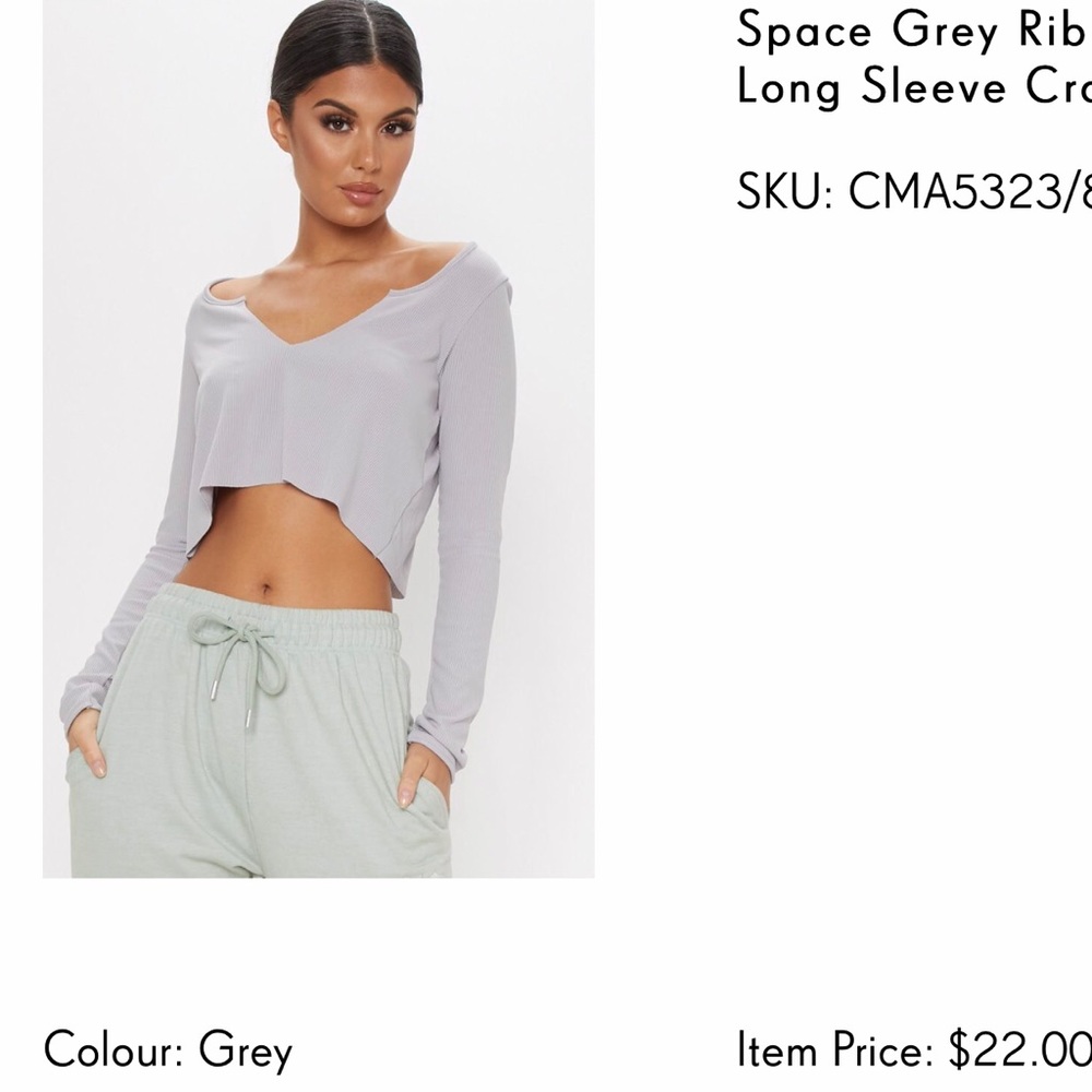 Ribbed crop top